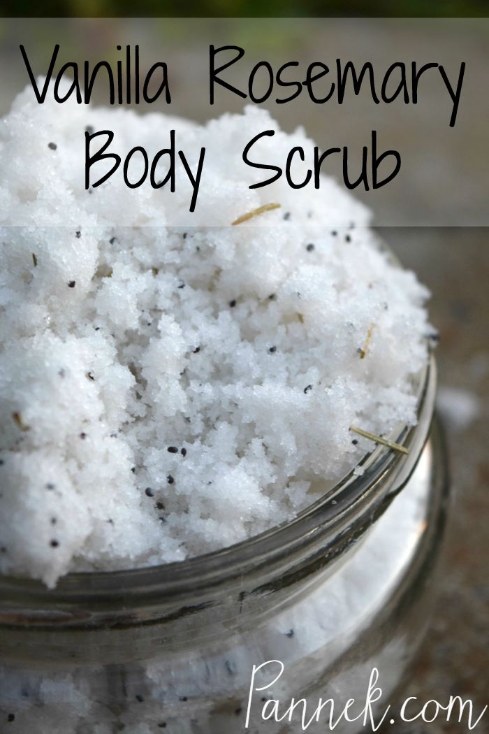 DIY Vanilla Rosemary Body Scrub